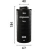 MPOIN TALL 600L – BLACK